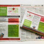 Krantenadvertenties lancering website Trots op Tiel in Zinder op 27 januari 2018